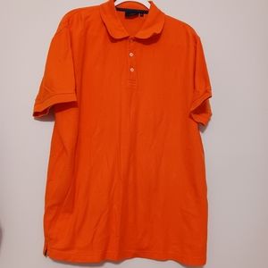 Beverly Hills Polo Club XL short sleeve Color Orange. Collar 3 button closure